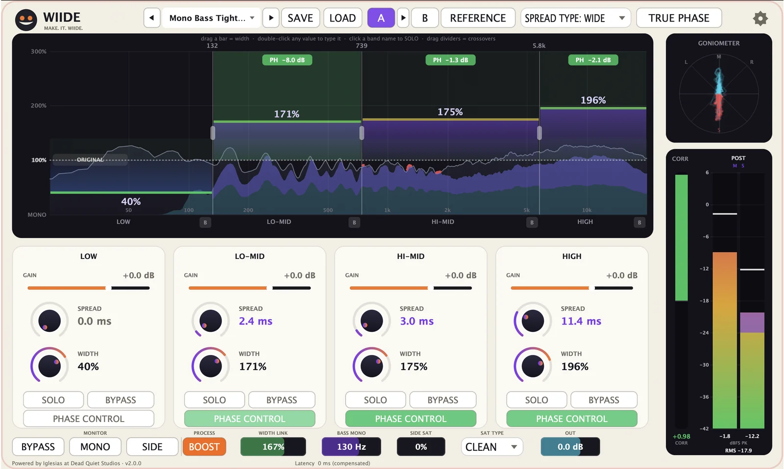 Wiide interface