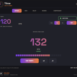 Tiime audio plugin by Dead Quiet Studio