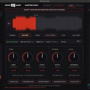 DQ Master Rack mastering app for macOS by Dead Quiet Studio